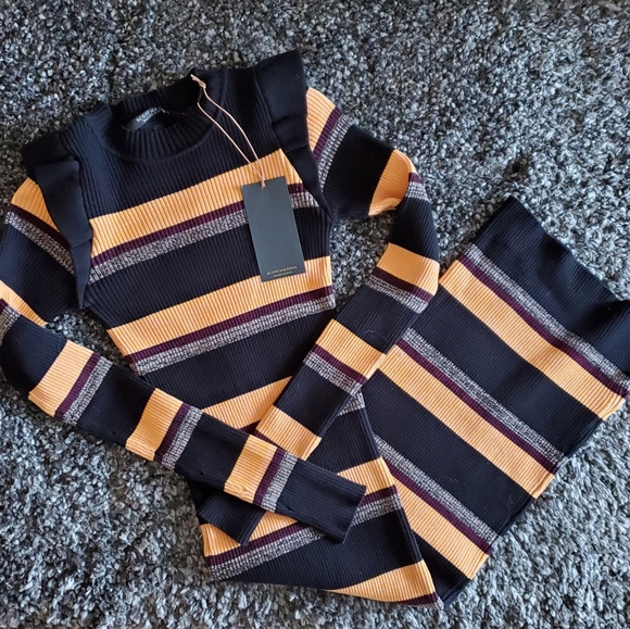 Scotch & Soda Dresses & Skirts - NWT Scotch & Soda Striped Ribbed Dress